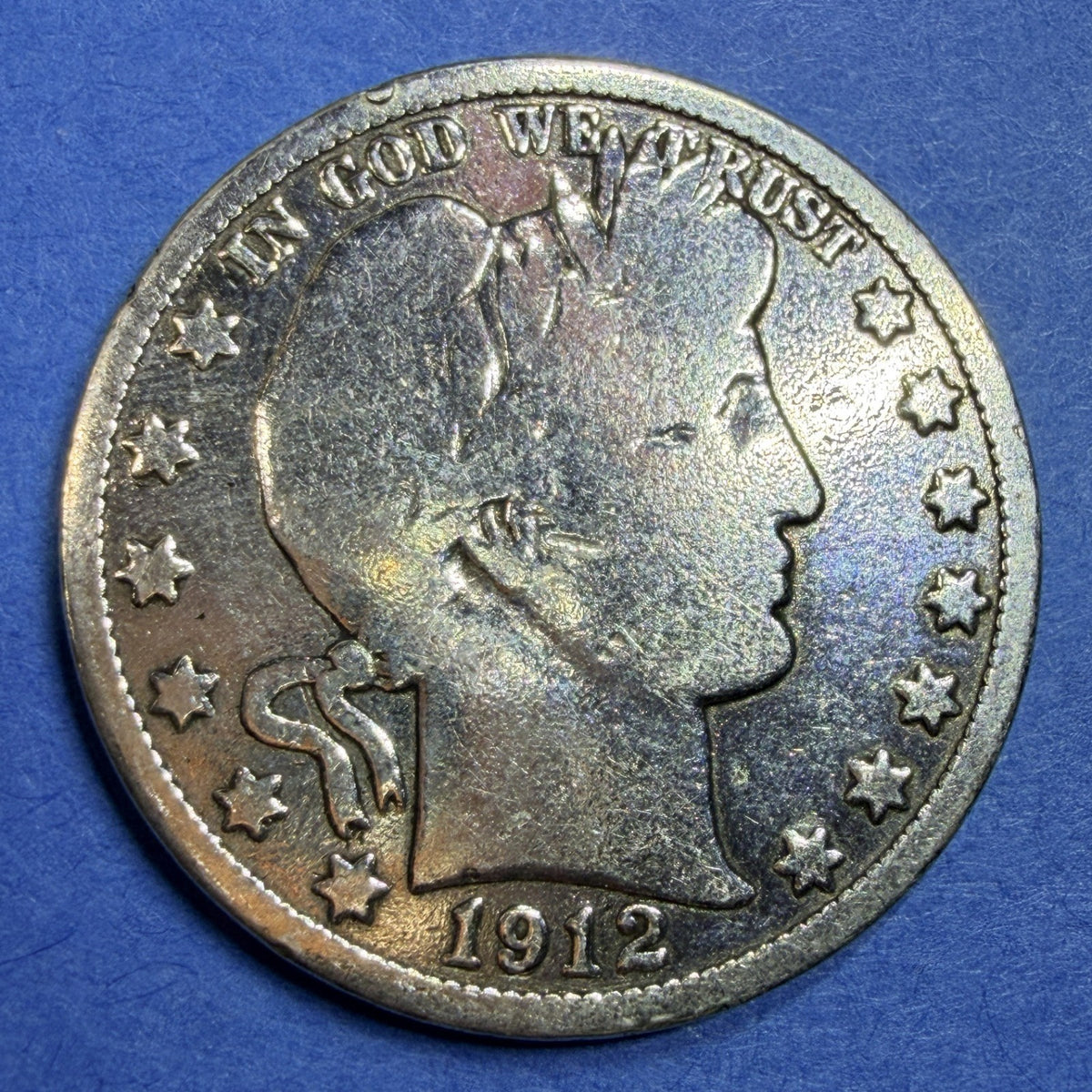 1912-D Barber Half Dollar 50C G Good 90% Silver US Coin