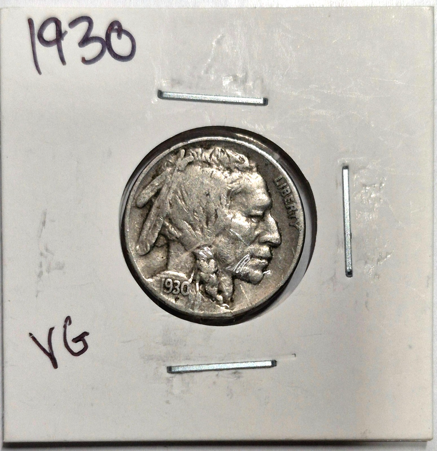1930 Buffalo Nickel Sharp VG-F Features Partial Horn Nicer Date, Coin Shown