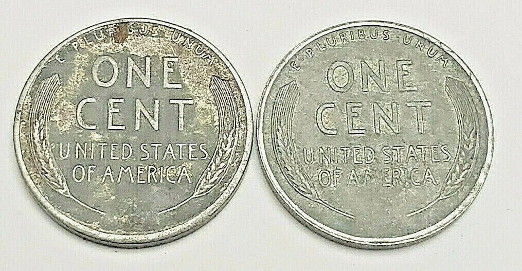 1943 S Lincoln Steel Wheat Cent G -F STEEL Penny WWII Coin Average Circulated