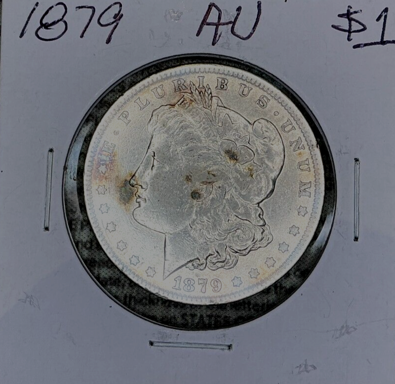 1879 Morgan $1 Dollar 90% Silver Semi-Key Date 2nd Year Coin Philadelphia Mint