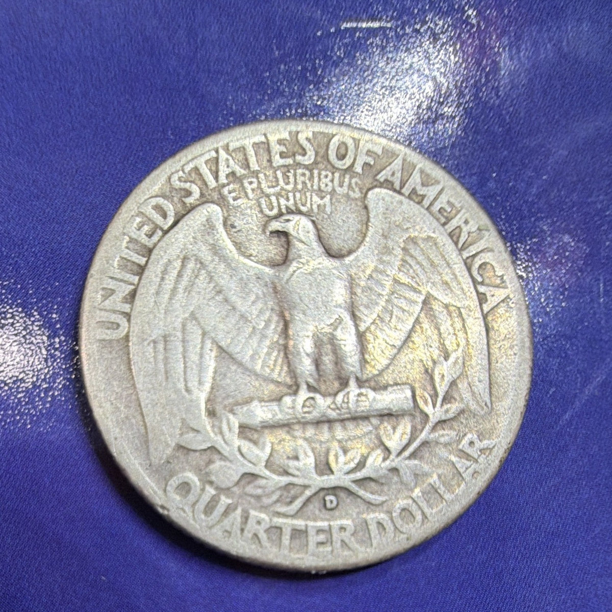 1937-D Washington Quarter 25C VG 90% Silver US Coin Denver