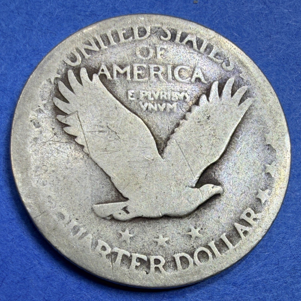 1927 Standing Liberty Quarter 25C G Good Type 2 90% Silver US Coin Collectible
