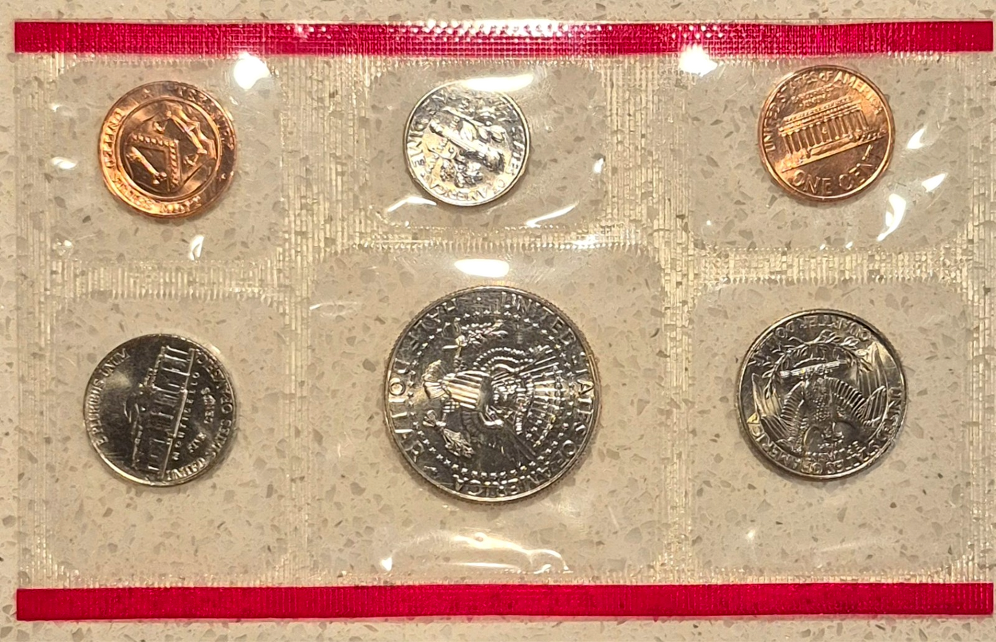 1995 P&D U.S Mint Set Uncirculated BU Coins OGP and Hard to Find Re-Order Card