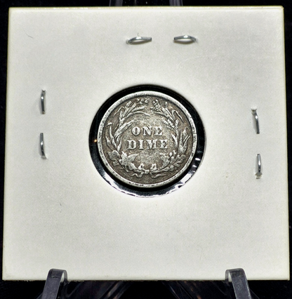 1898 Barber Dime 90% Silver Good Features Circulated Condition 10C
