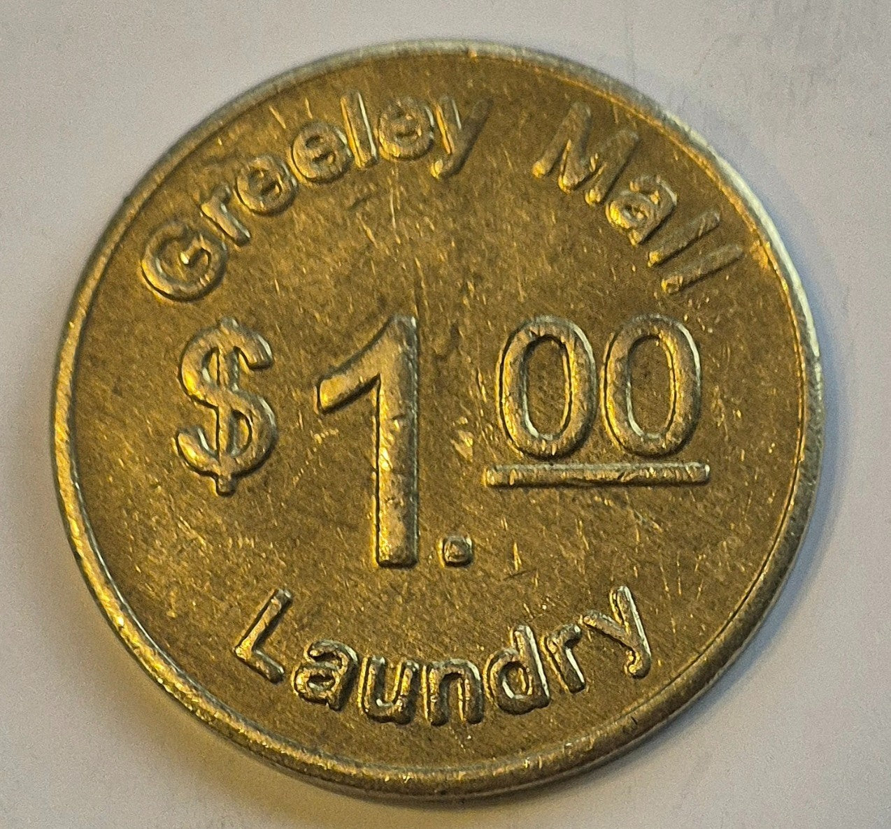 Greeley Mall Laundry Token  Vintage Laundromat Coin Greeley, CO Collectible