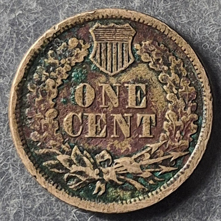 1862 Indian Head Cent Penny 1C VF Very Fine Copper-Nickel Civil War Oak Wreath