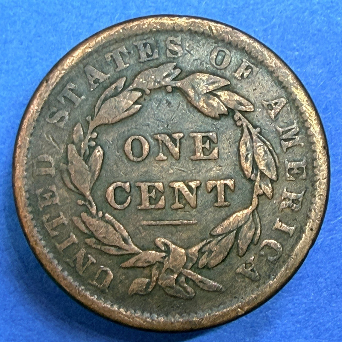 1838 Coronet Head Large Cent 1C VG Very Good Copper Penny Philadelphia US Coin