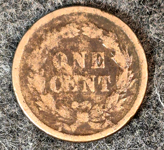 1859 Indian Head Cent First Year Good Features Laurel Wreath Reverse Coin Shown