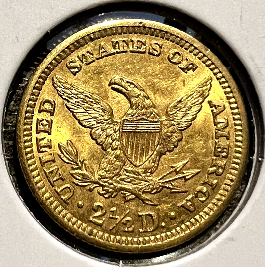 🔥 1903 SIGMA VERIFIED $2.50 Liberty Head Gold Quarter Eagle Pre1933 AU/BU Coin