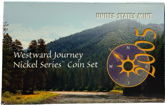 2005 Westward Journey Nickel Series ~ 6 Coin Proof UNC Set - U.S. Mint Box & CoA