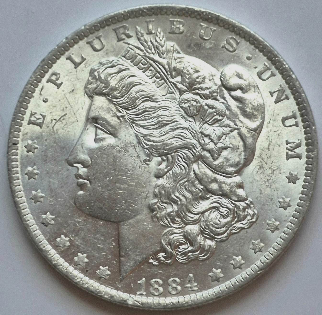 1884-O Morgan 90% Silver Dollar Crisp Strike Bright Strong MS Features $1