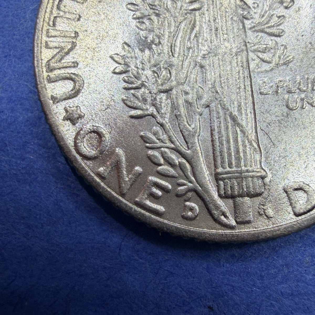1937-D Mercury Dime 10C BU Brilliant Uncirculated 90% Silver Luster Denver Mint
