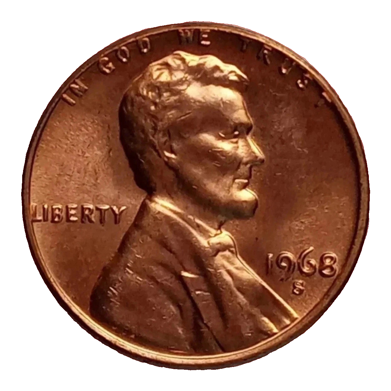 1968 S Lincoln Memorial BU Brilliant Uncirculated 1C From 🔥OBW Bank Roll🔥