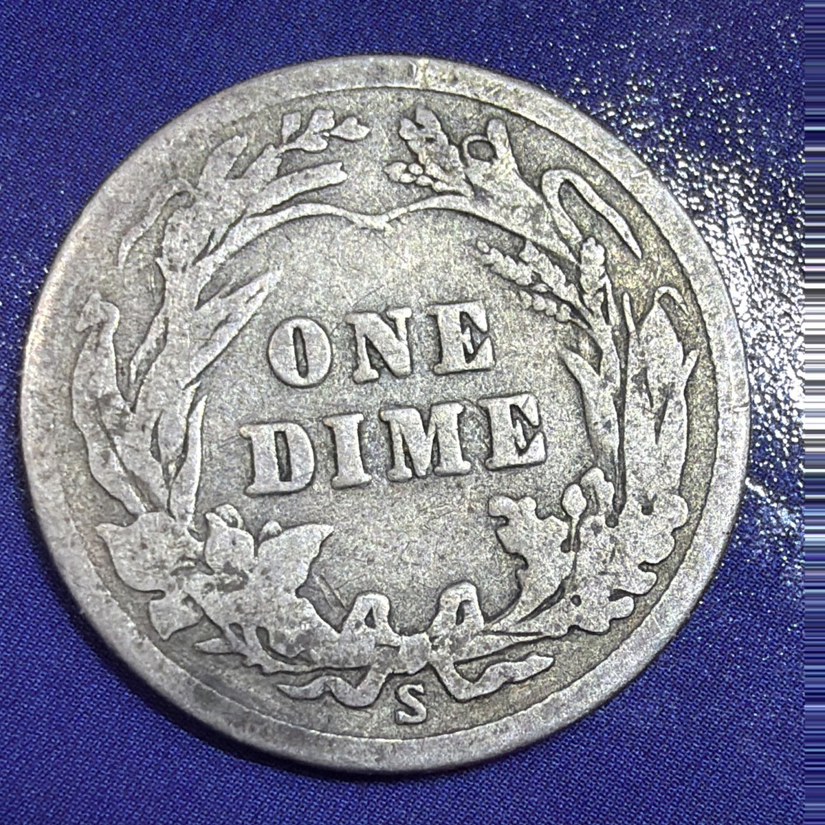 1912-S Barber Dime 10C VF Very Fine 90% Silver US Coin San Francisco