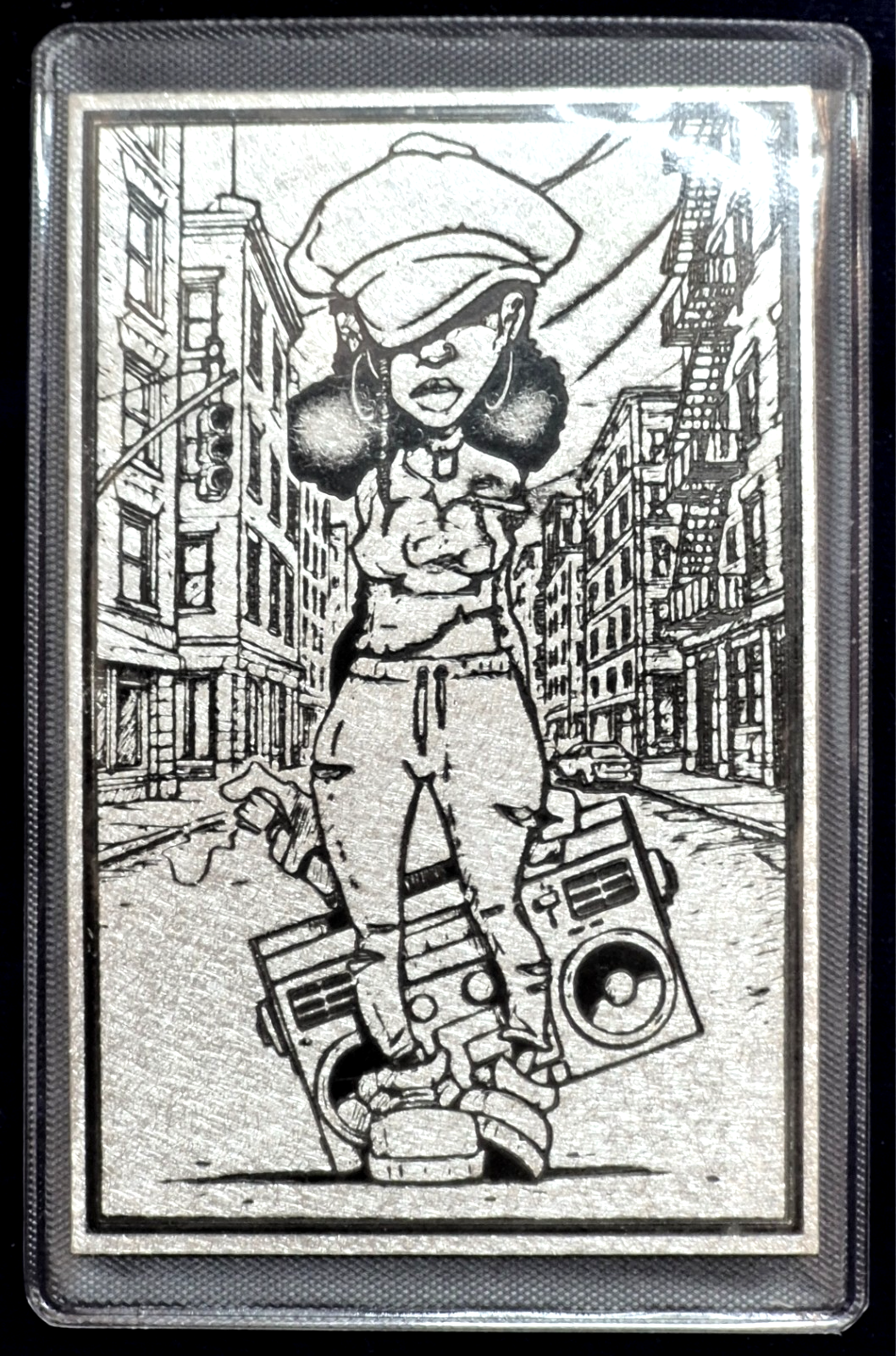 1 Ounce .999 Silver Rare 1 of 100 #6 BHB Forever HipHop 50 Yrs Of Hip Hop Card