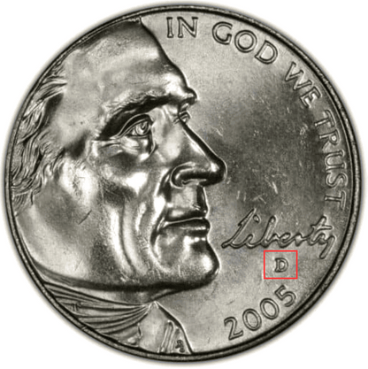 ⭐️ 2005-D Jefferson Buffalo Nickel Westward Journey BU Coin From U.S. Mint Roll