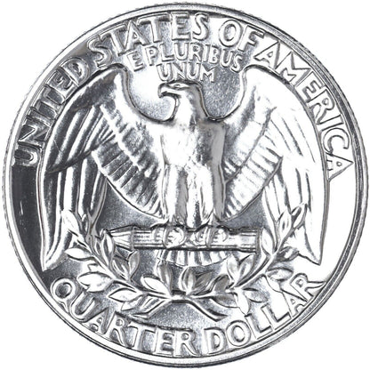 🔥 1962 P GEM BU Washington 90% Silver Quarter US Treasury From OBW Roll Coin 1