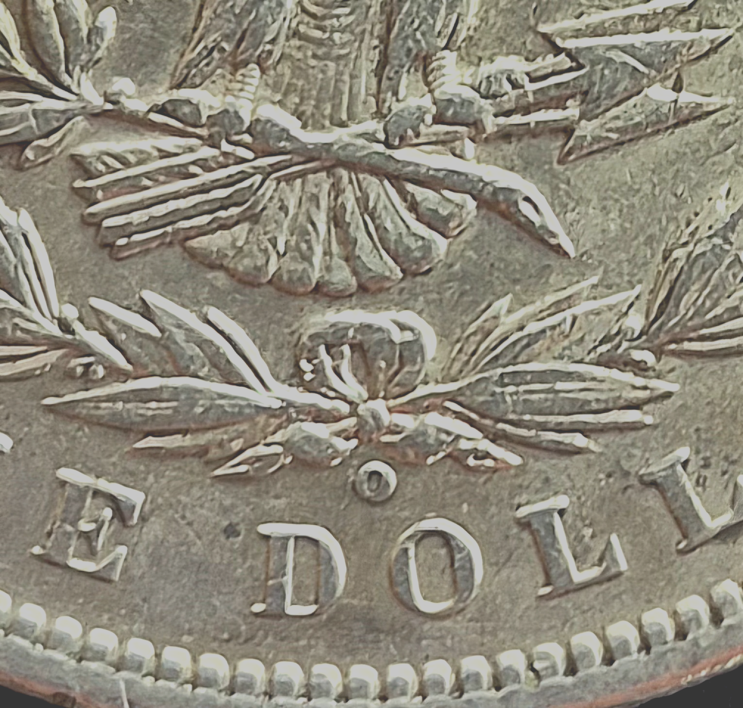1899-o Morgan Dollar, Top 100-VAM 31 Micro O Mint Mark Strong AU-MS Features