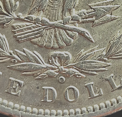 1899-o Morgan Dollar, Top 100-VAM 31 Micro O Mint Mark Strong AU-MS Features