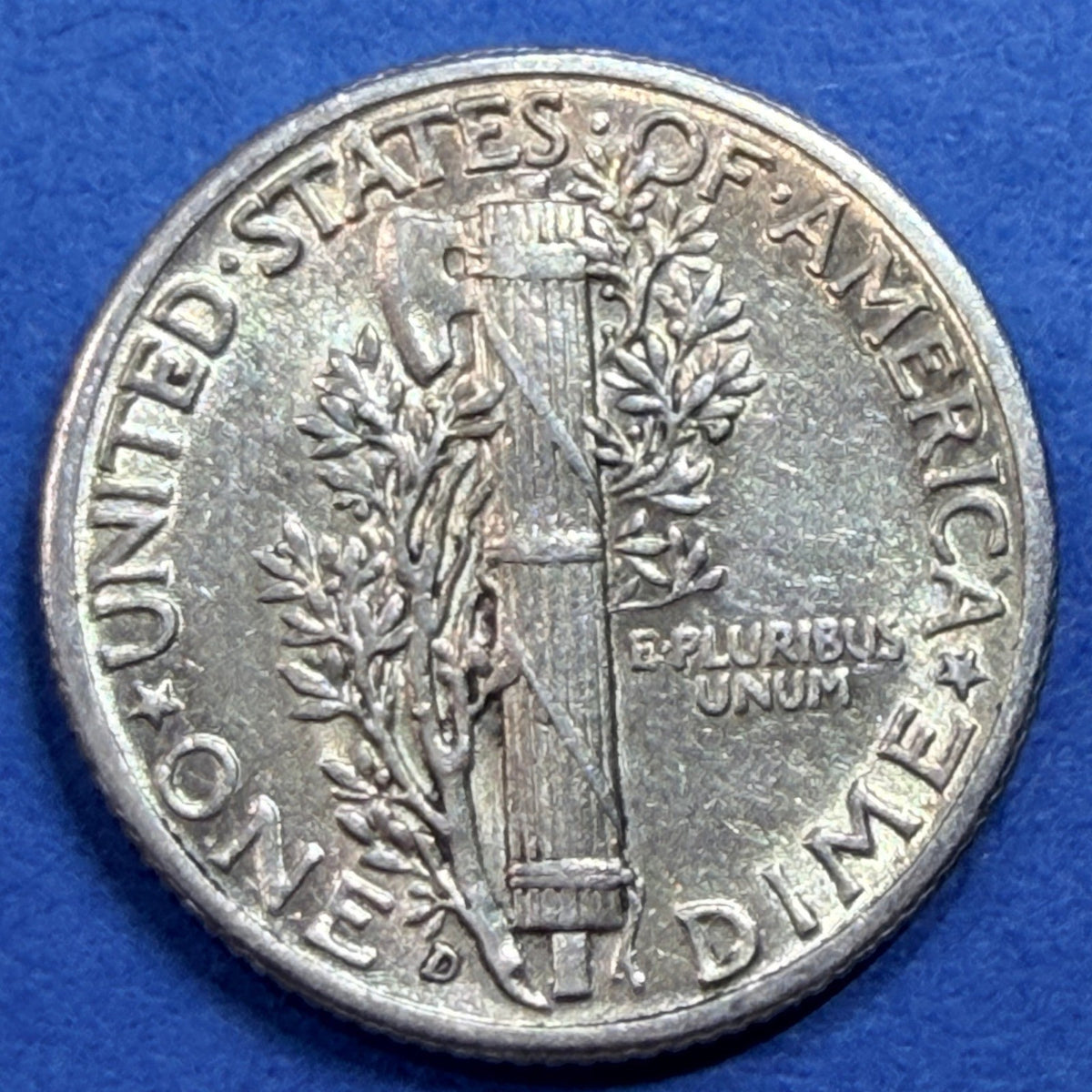 1940-D Mercury Dime 10C AU About Uncirculated 90% Silver Winged Liberty Coin