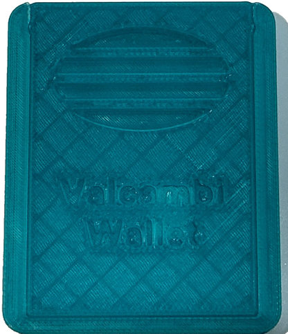 Aqua Valcambi Wallet Holds 32 SILVER Bars Slide Top INCLUDES 1 Gram .999 Bar