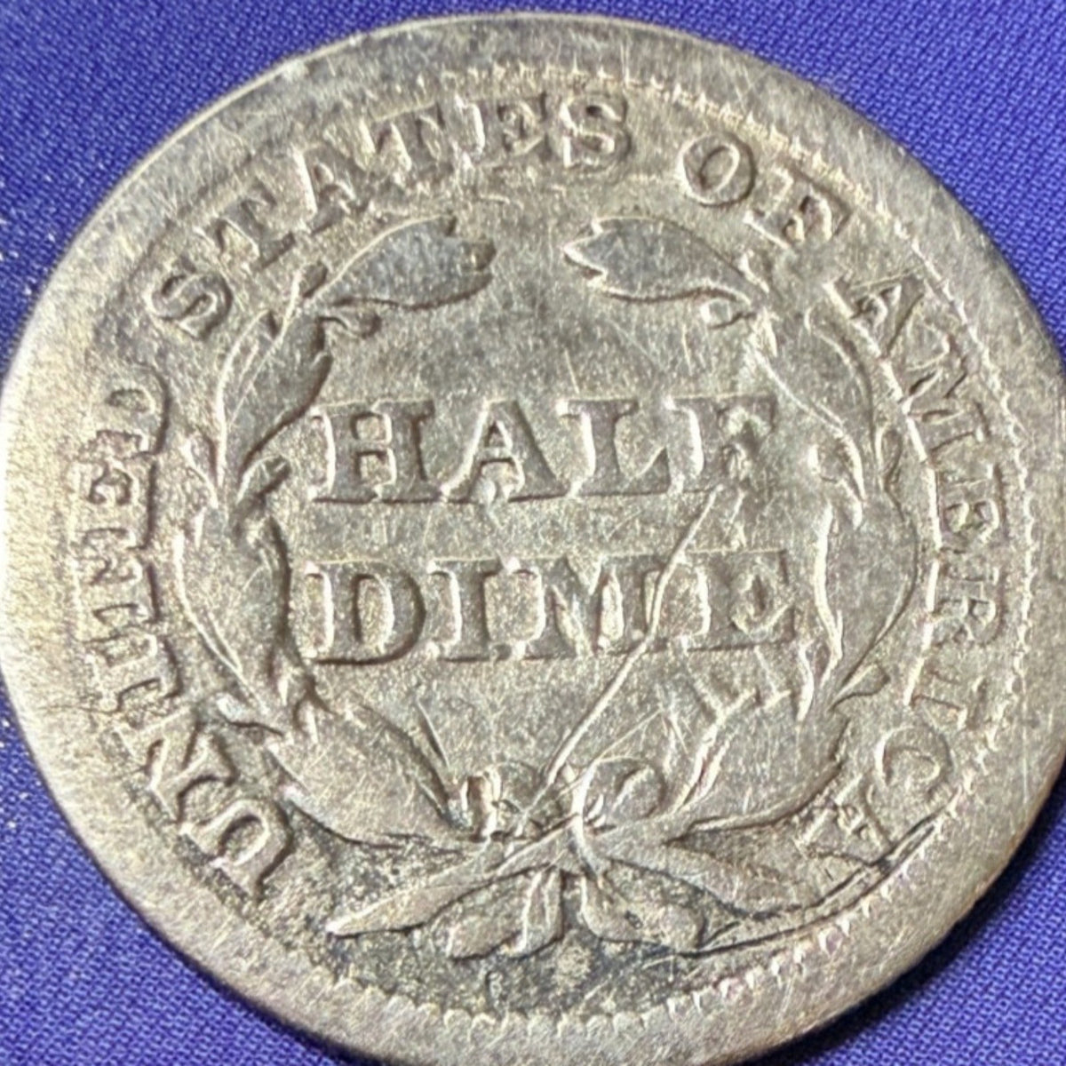 1853 Seated Liberty Half Dime Arrows at Date H10c Fine 90% Silver US Coin