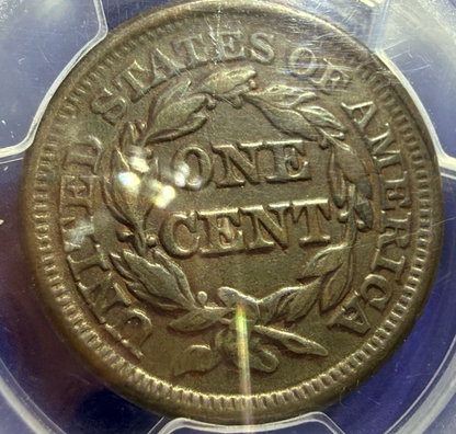 1846 Braided Hair Large Cent PCGS XF Details SMALL DATE 180 Year Old NICE Coin