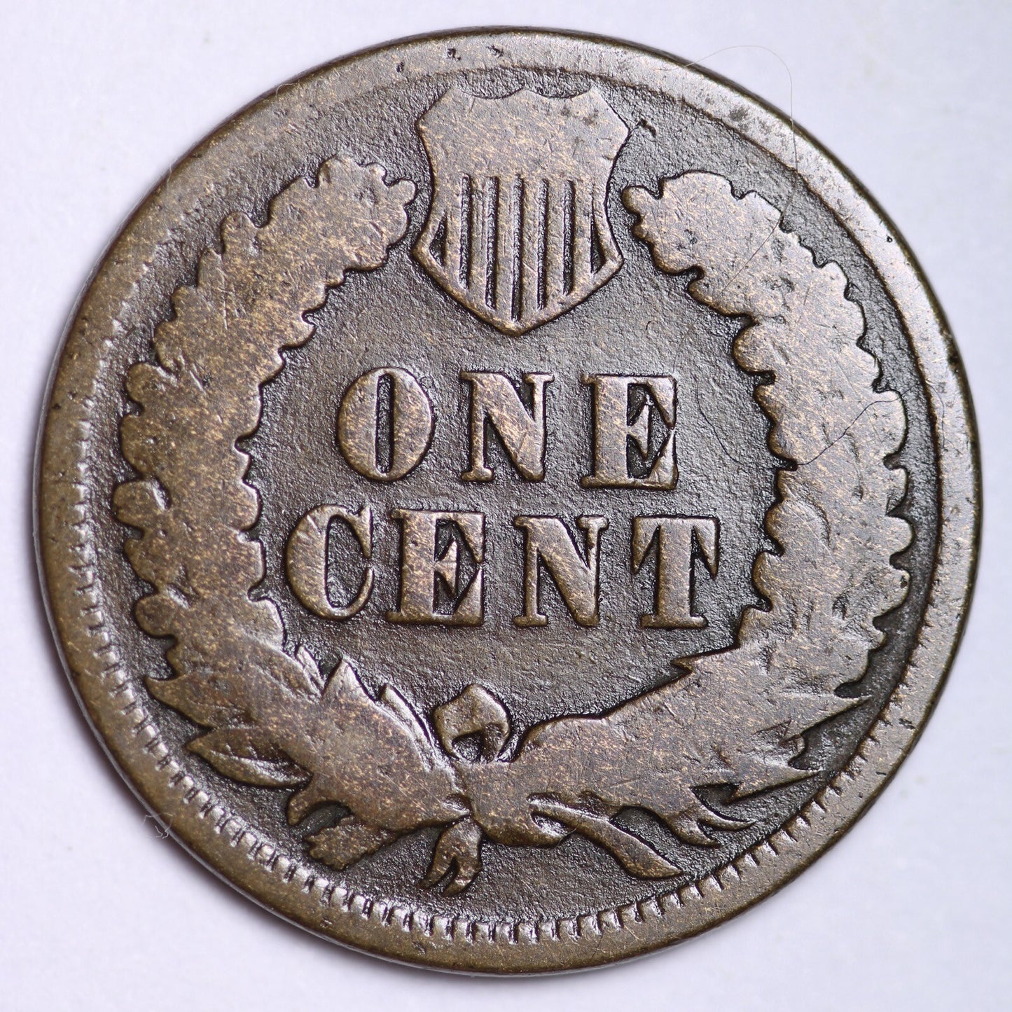1873 Indian Head Cent Good - Very Good Average Circulated Condition Bronze Penny