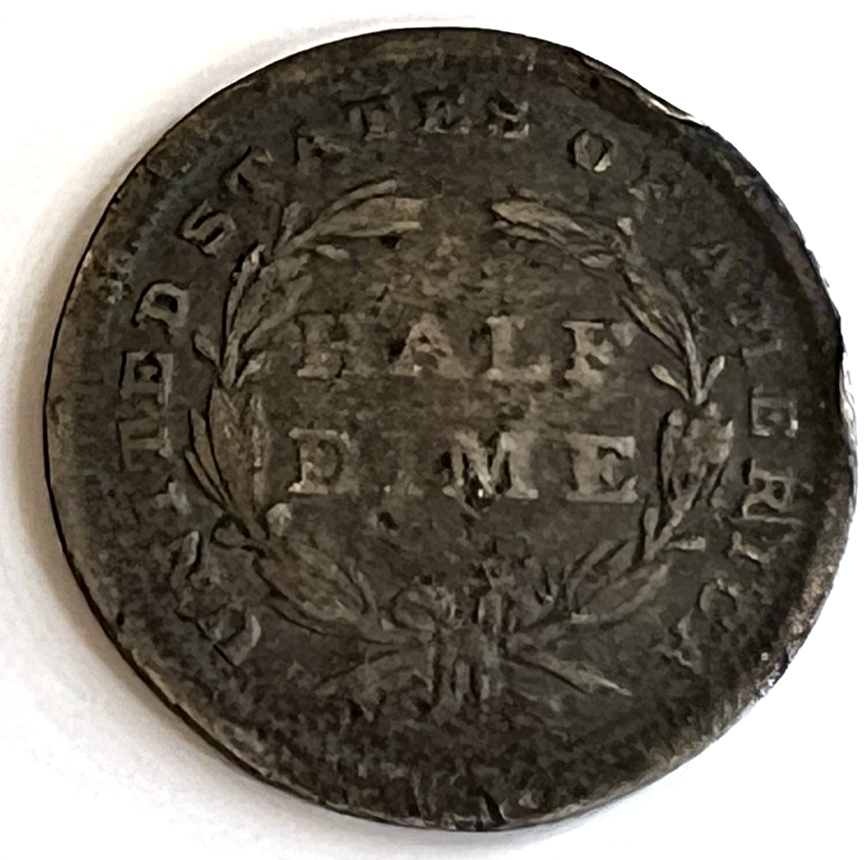 ✅ 1838 Seated Liberty Silver Half Dime ROTATED DIE 187 Year Old 90% Silver Coin