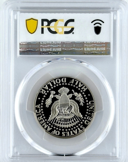 ⭐ 1989 S Kennedy Half Dollar PCGS PR70DCAM Beautiful 50c Proof Coin Sharp Strike