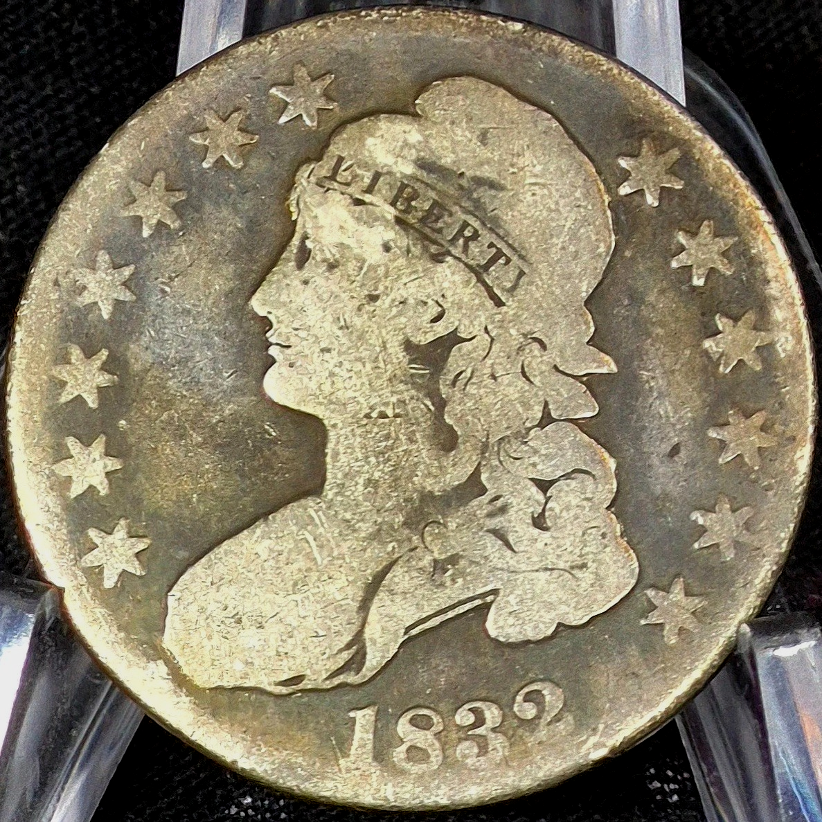 1832 Capped Bust Half Dollar G+ Features 90% Silver 50c Coin Early Better Date