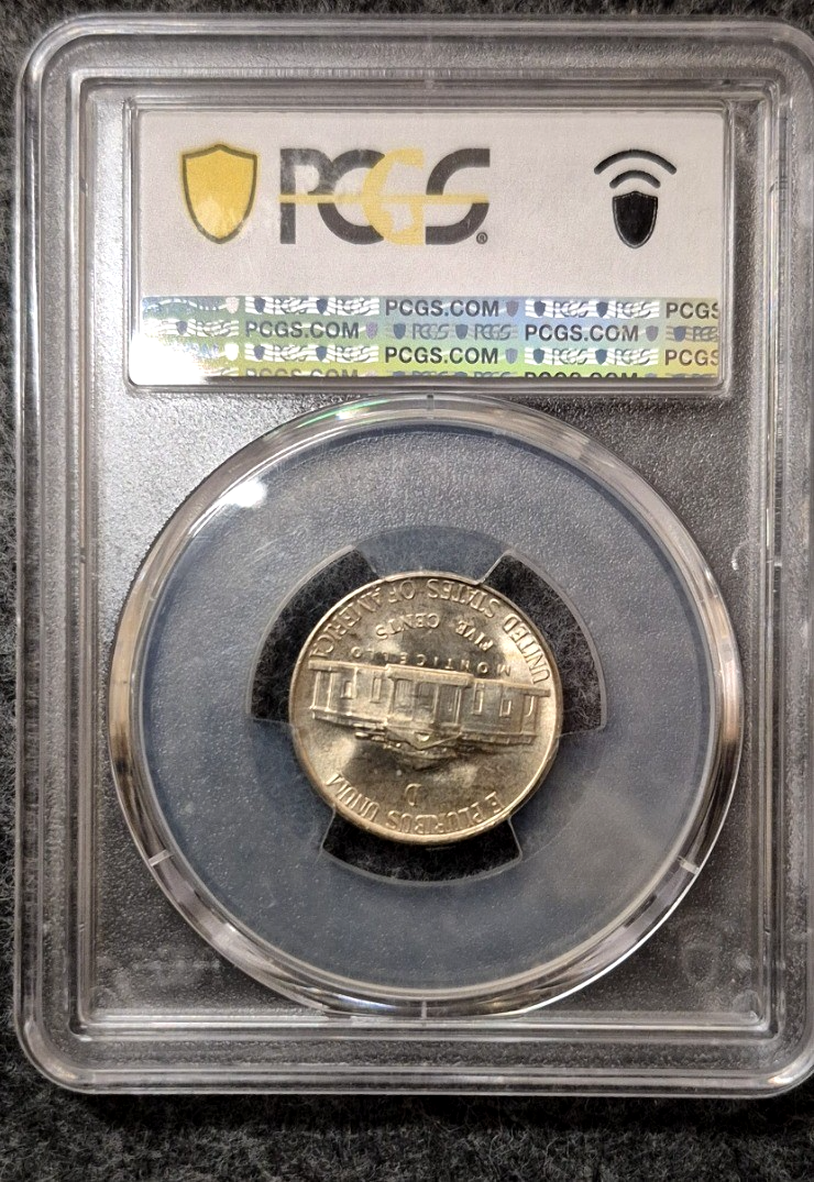 1944-D Jefferson Silver War Nickel PCGS MS65 5C 35% Silver WWII Wartime Gem BU