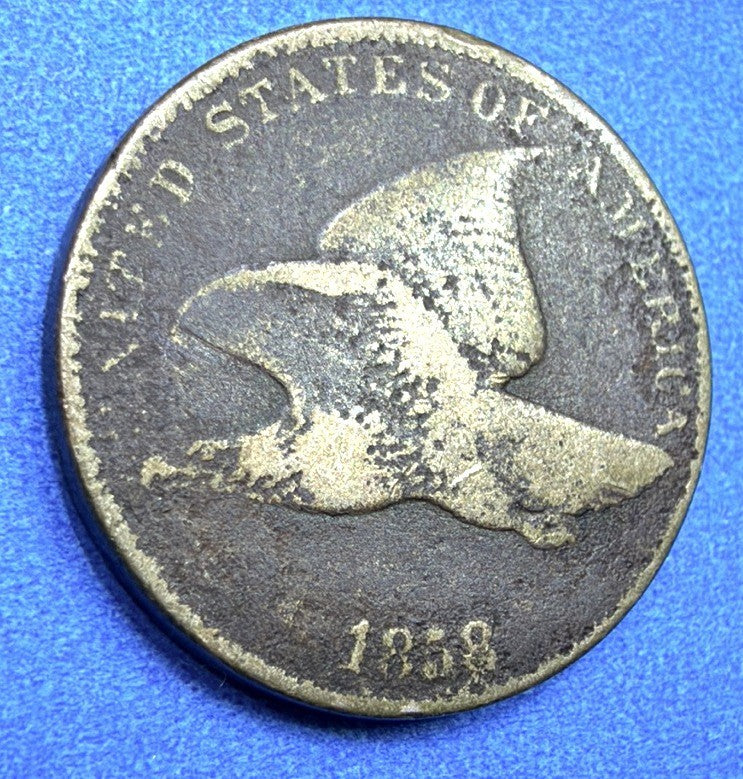 1858 Flying Eagle Cent Good Full Eagle Pre Civil War 2nd Year Type Coin Classic
