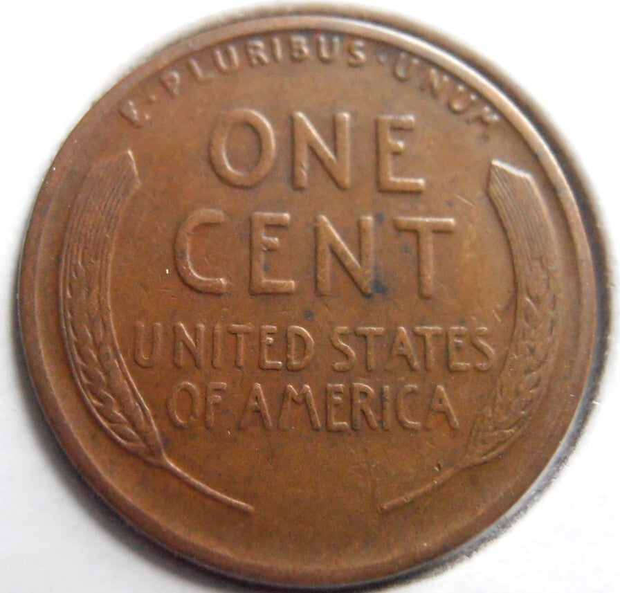 1927 S Lincoln Wheat Cent Fine Condition Circulated Copper Penny 99 Years Old