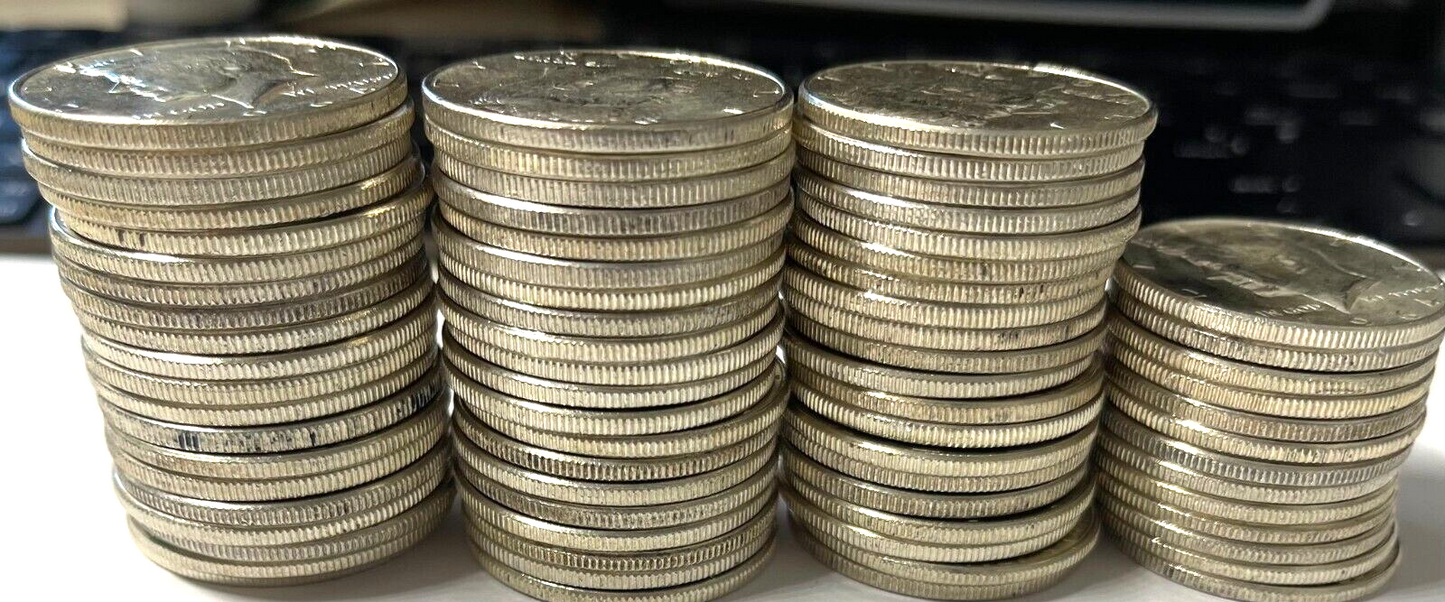 💰 2 U.S. Standard Oz 90% Silver USA Coins Pre-1965 Out of Circulation Mix Stack