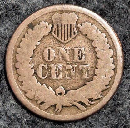 1861 Indian Head Cent Good Features  Type II Chunky Oak Wreath Coin Shown