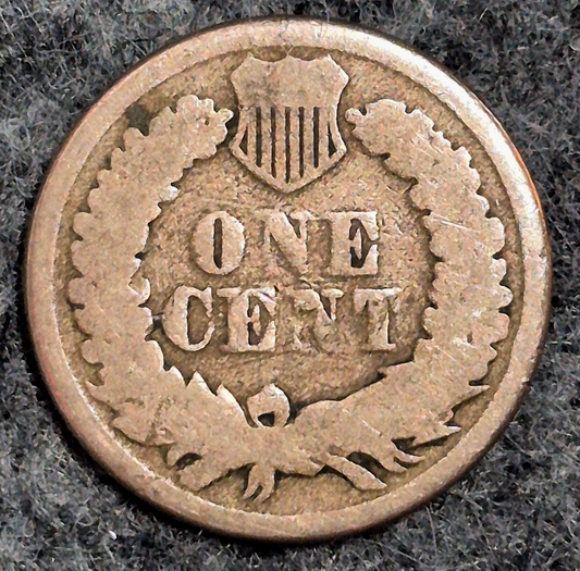 1861 Indian Head Cent Good Features  Type II Chunky Oak Wreath Coin Shown