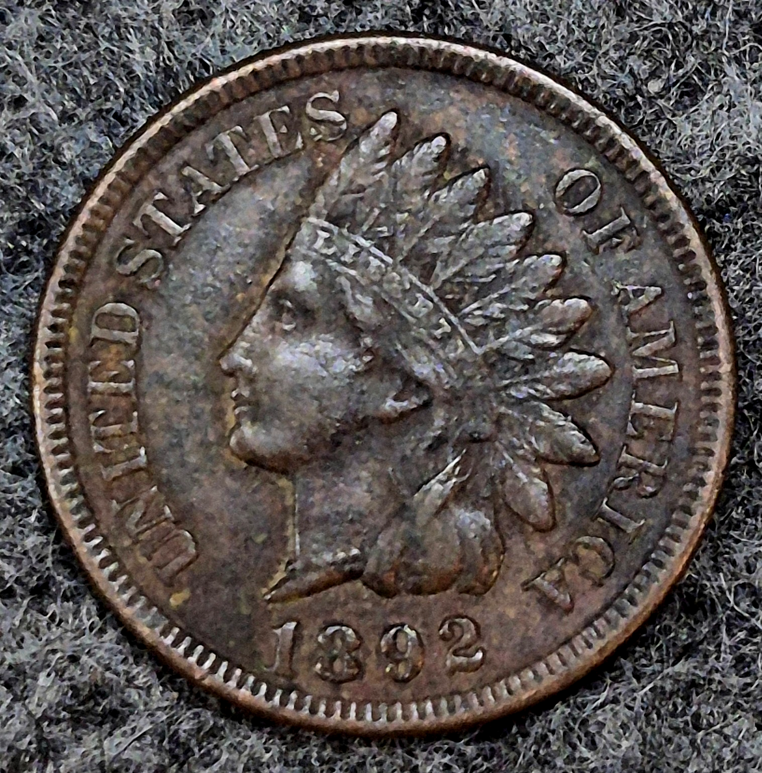1892 Indian Head Cent Choice Crisp AU Features High Grade Coin Shown  1C