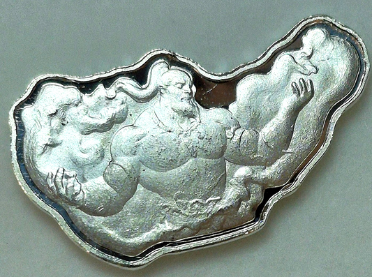 Pan Silver Company 5 Gram .999 Fine Silver Aladdin Genie Low #, 624/3000