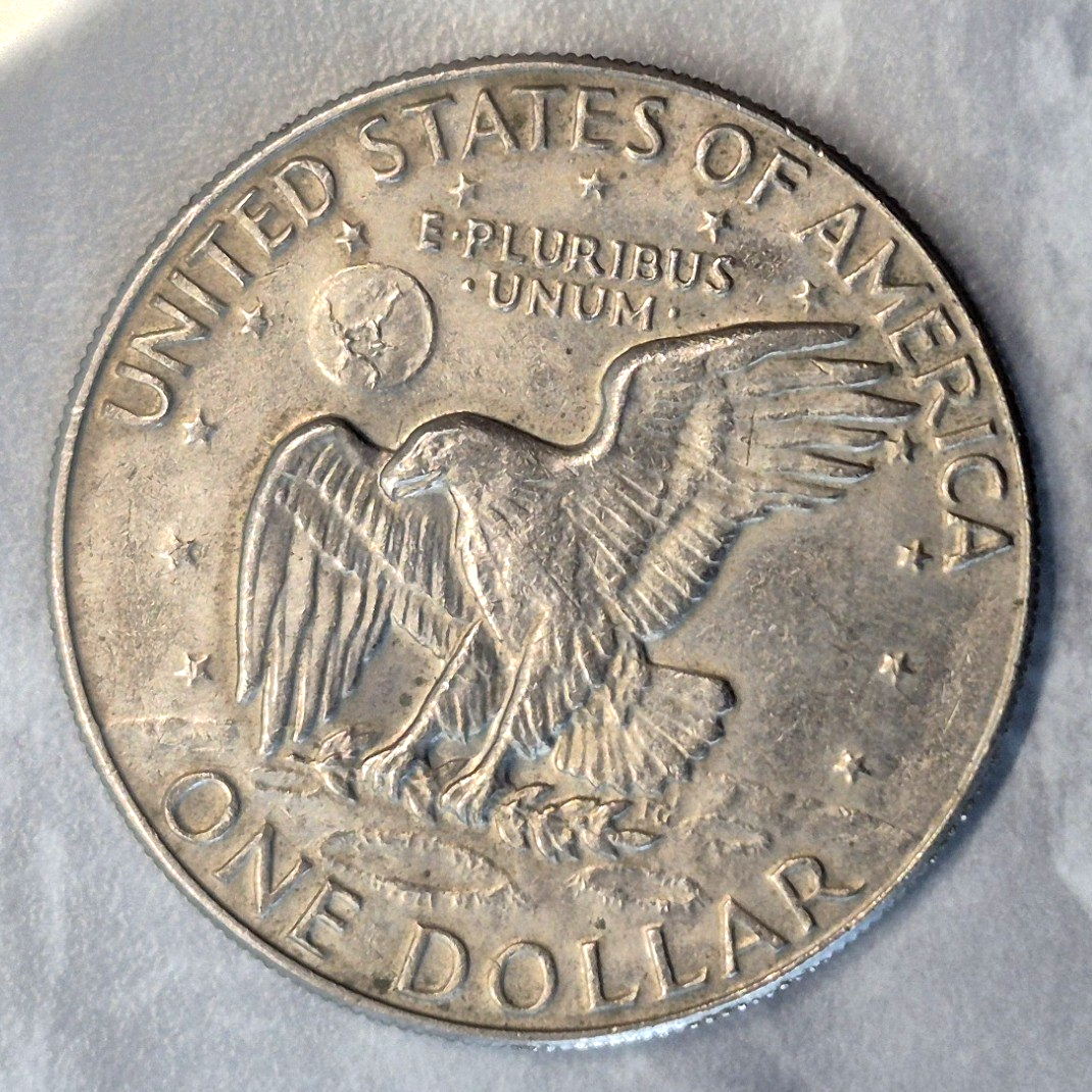 1974-D Eisenhower Ike Dollar $1 Denver Mint Clad US Coin AU About Uncirculated