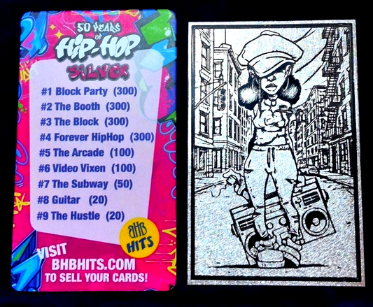 1 Ounce .999 Silver Rare 1 of 100 #6 BHB Forever HipHop 50 Yrs Of Hip Hop Card
