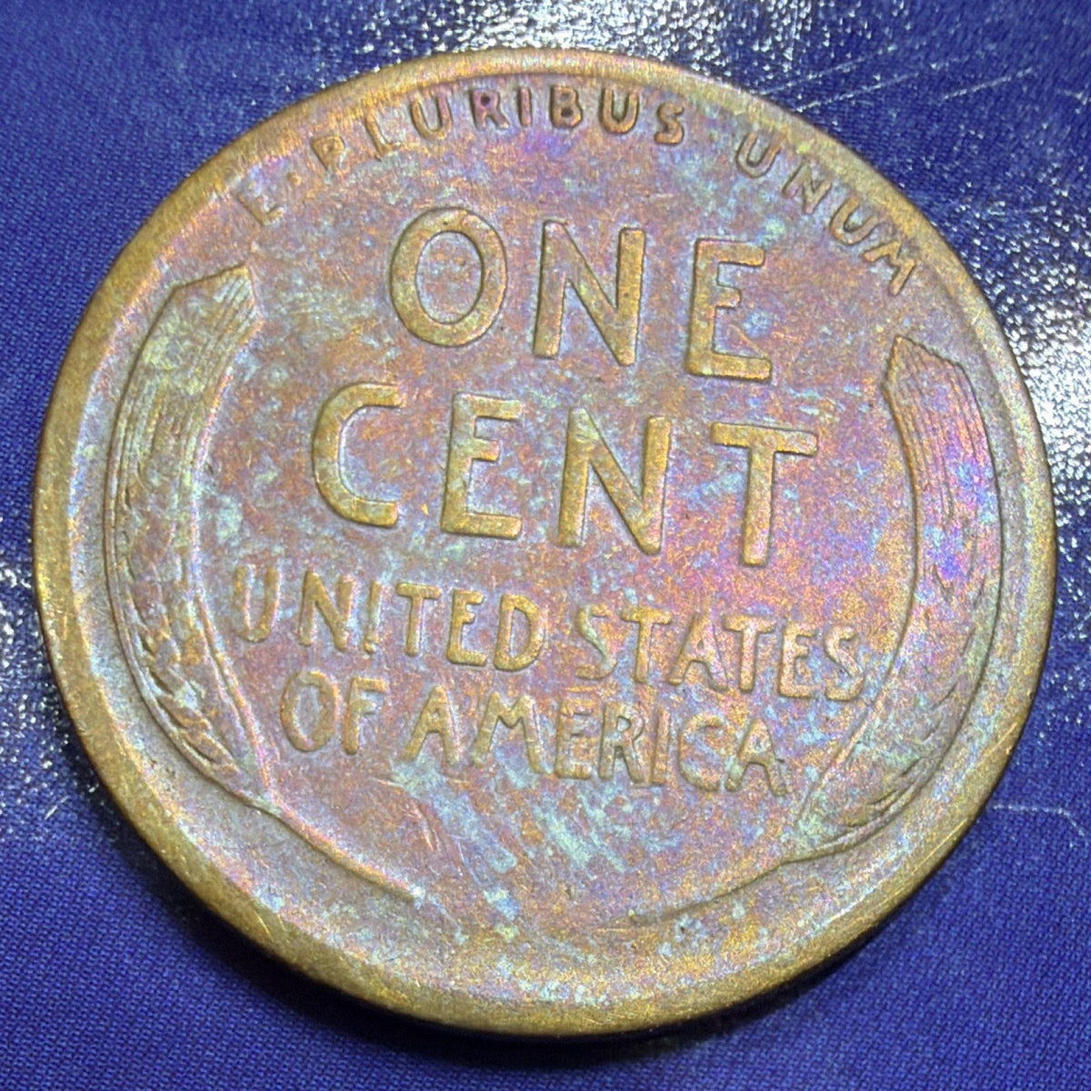 1915-S Lincoln Wheat Cent 1C VF Toned US Coin San Francisco
