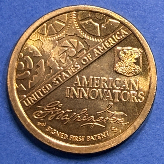 2018-D American Innovation Dollar $1 BU Uncirculated Patent Gears Signed Coin