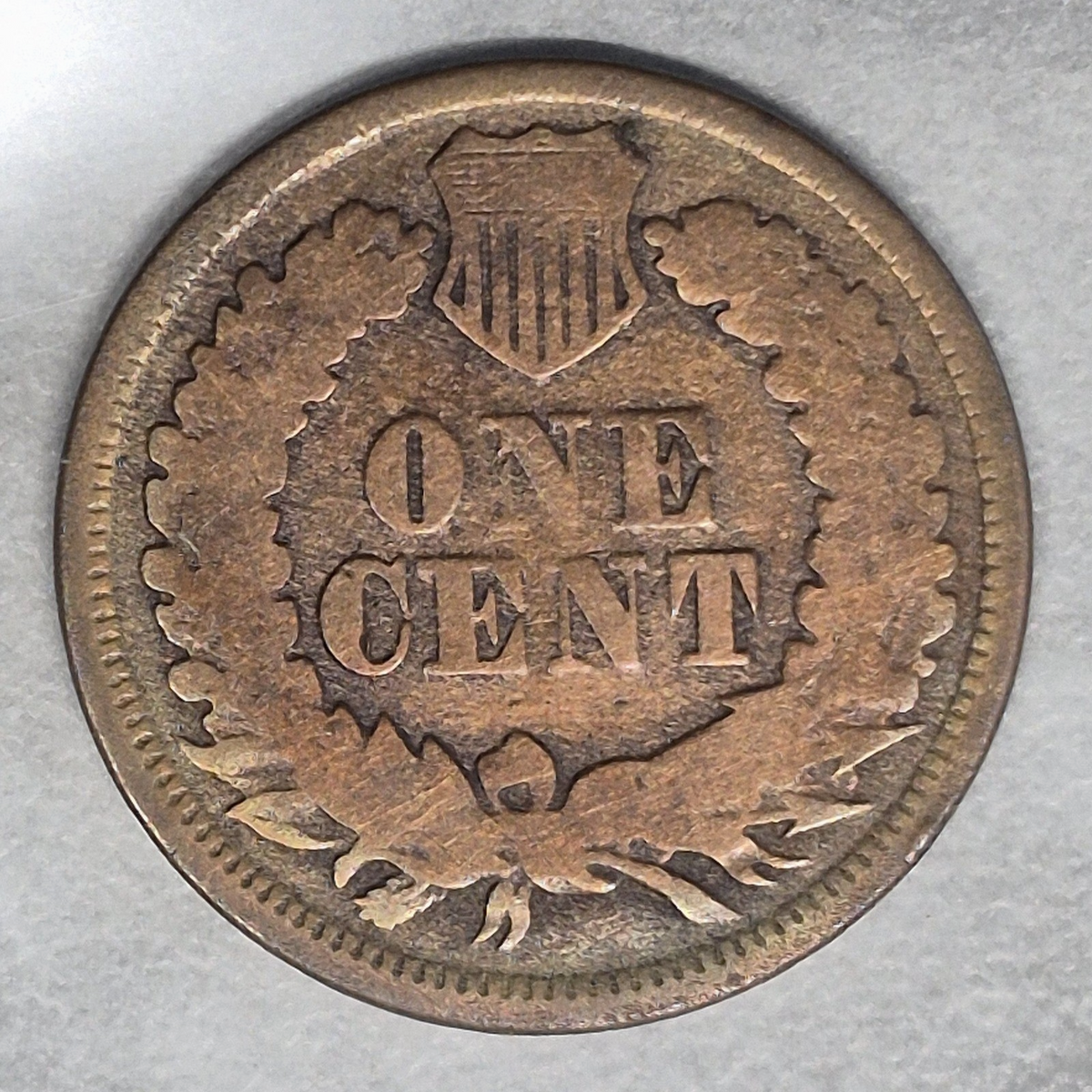 1866 Indian Head Cent Penny 1C G+ Good Plus Early Bronze Low Mintage Semi Key