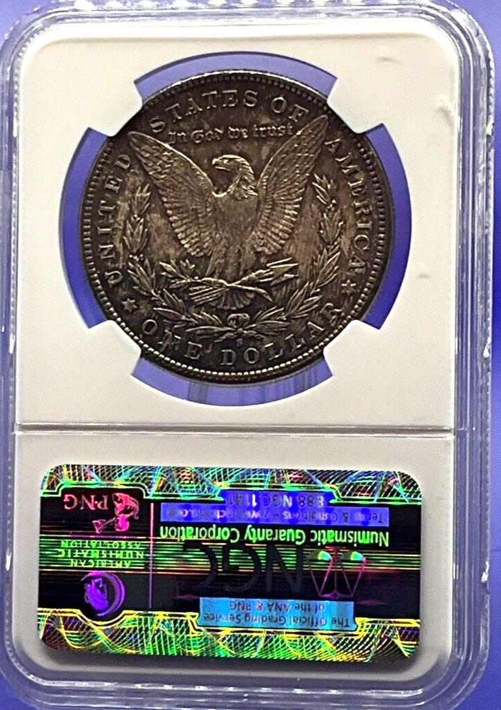 1881 S Morgan Silver NGC High Grade MS65 $1 Dollar 90% Fine Beautiful Toned Coin
