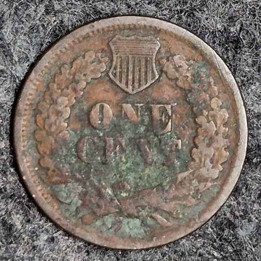 1864 Indian Head Cent Penny AG Features  Type III, Hole Filler, Coin Pictured 1C