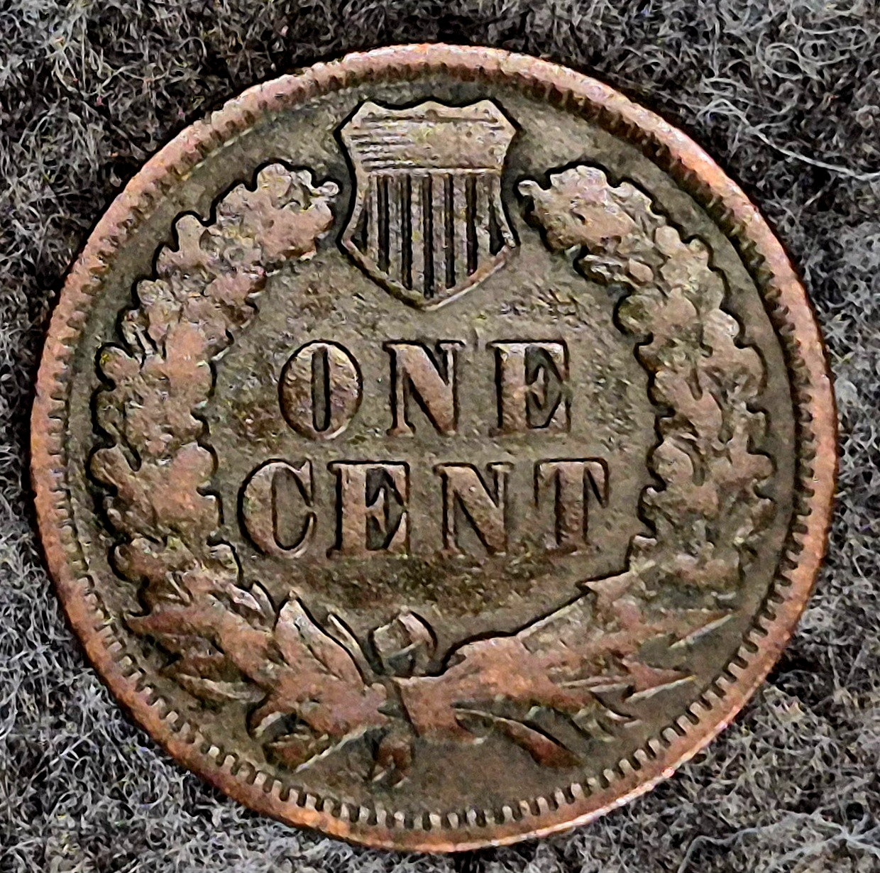 1878 Indian Head Cent F- VF Features Better Date Part Liberty Coin Shown 1C