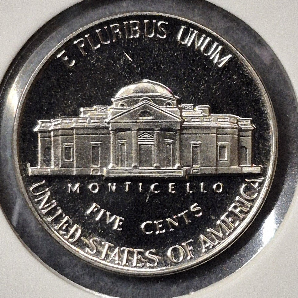 1991-S Jefferson Nickel 5C Choice Proof Cameo San Francisco Mint Mirror Fields