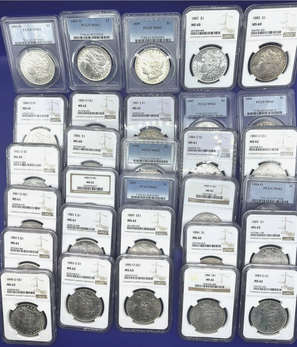 ✯ MORGAN SILVER DOLLAR P,O,S Mark Coins PCGS NGC MS ✅ UNCIRCULATED ✅ 1 Coin Lot