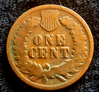 1876 BN Indian Head Cent G-VG Features Better Collectable Date Enviro Damage 2